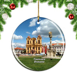 Romania Union Square Timisoara Christmas Ornament