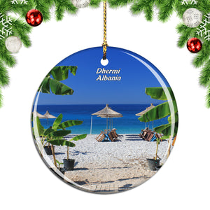 Albania Beach Dhermi Christmas Ornament