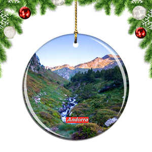 Andorra Moutain Christmas Ornament