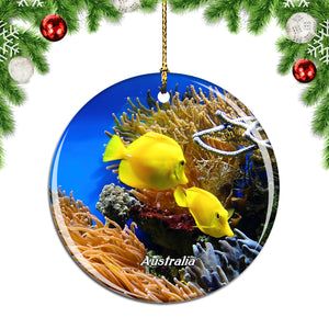 Australia Coral Fish Christmas Ornament