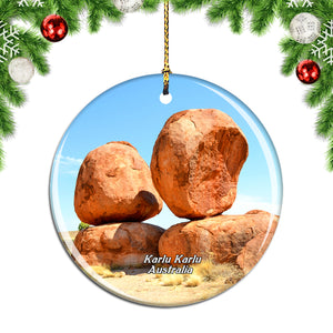 Australia Devils Marbles Karlu Karlu Christmas Ornament