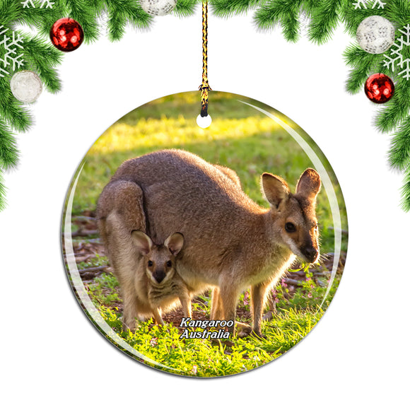 Australia Kangaroo Christmas Ornament