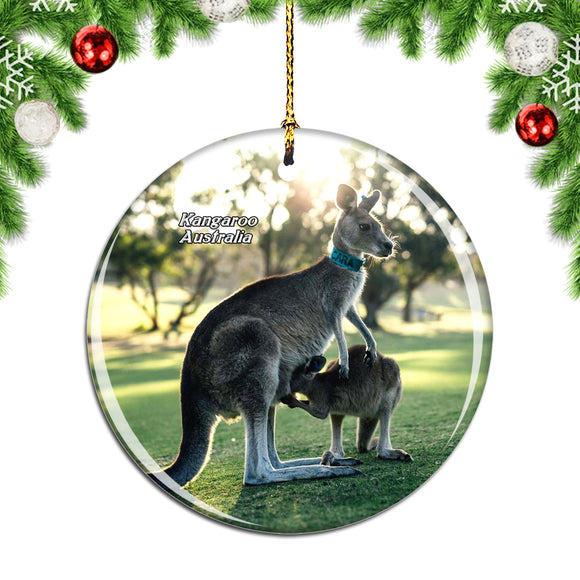 Australia Kangaroo Christmas Ornament