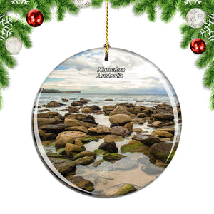 Australia Maroubra Beach Christmas Ornament