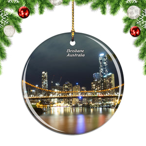 Australia Story Bridge Brisbane Christmas Ornament