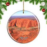 Australia Uluru Ayers Rock Christmas Ornament