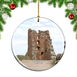 Belarus Castle In Novogrudok Christmas Ornament