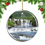 Bosnia Bihac Waterfall Una National Park Christmas Ornament