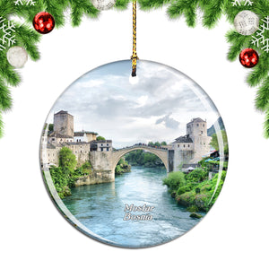 Bosnia Mostar Old Bridge Christmas Ornament