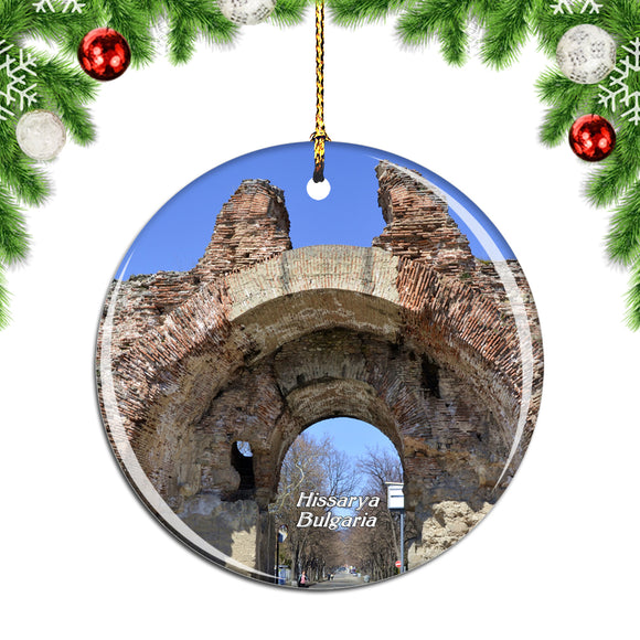 Bulgaria Fortress Hissarya Christmas Ornament