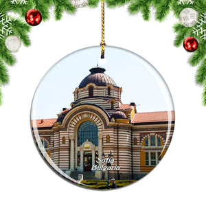 Bulgaria Sofia Bathing House Christmas Ornament