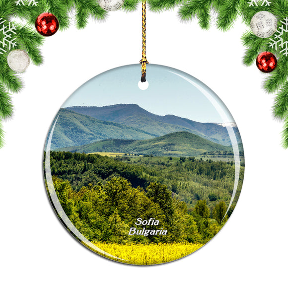 Bulgaria Vitosha Mountain Sofia Christmas Ornament