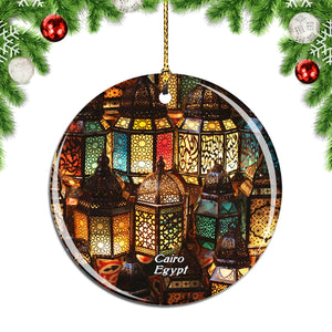 Egypt Cairo Lamps Christmas Ornament