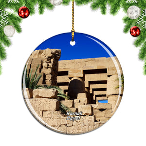 Egypt Karnak Temple Christmas Ornament