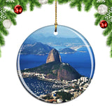 Brazil Sugarloaf Mountain Rio de Janeiro Christmas Ornament