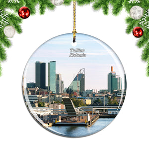 Estonia Tallin Porto Christmas Ornament