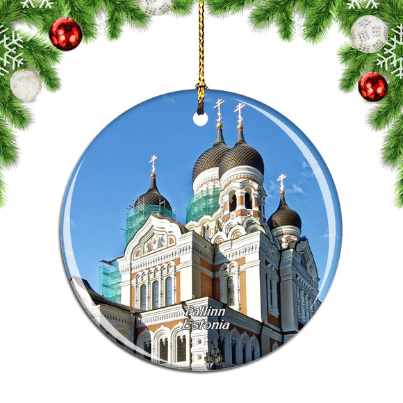 Estonia Tallinn Alexander Nevsky Cathedral Christmas Ornament