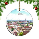 Estonia Tallinn Estonia Old Town Christmas Ornament