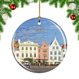 Estonia Tallinn Town Hall Square Christmas Ornament