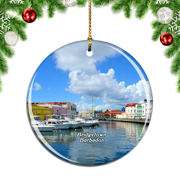 Bridgetown Barbados Christmas Ornament