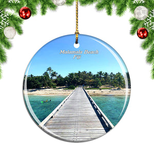 Fiji Malamala Beach Christmas Ornament