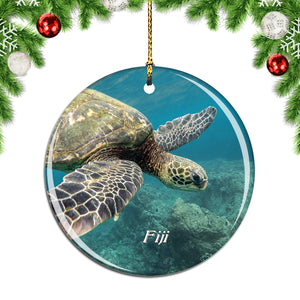 Fiji Turtle Christmas Ornament