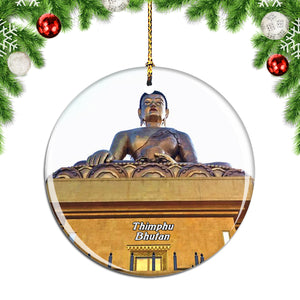 Buddha Dordenma Thimphu Bhutan Christmas Ornament