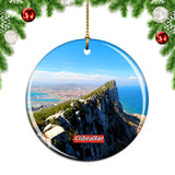 Gibraltar Cliff Rock Christmas Ornament