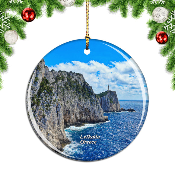 Greece Lefkada Island Christmas Ornament