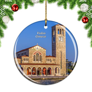 Greece Volos Church Christmas Ornament