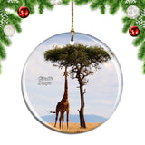 Kenya Giraffe Christmas Ornament