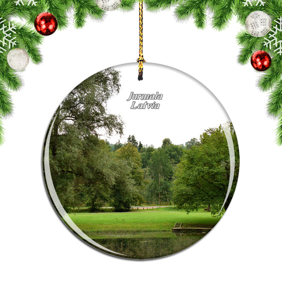 Latvia Dzintari Forest Park Jurmala Christmas Ornament