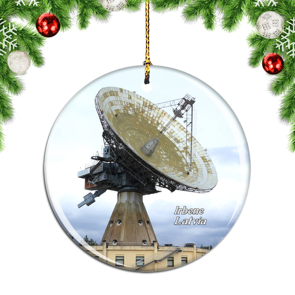 Latvia Irbene Radio Christmas Ornament