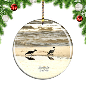 Latvia Jurmala Beach Christmas Ornament