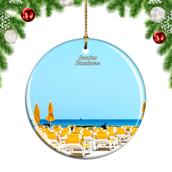 Roatan Honduras Christmas Ornament