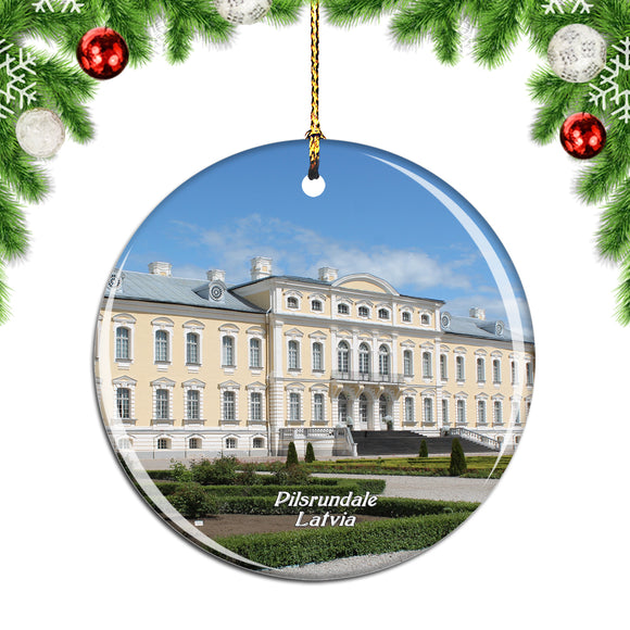 Latvia Rundale Palace Pilsrundale Christmas Ornament