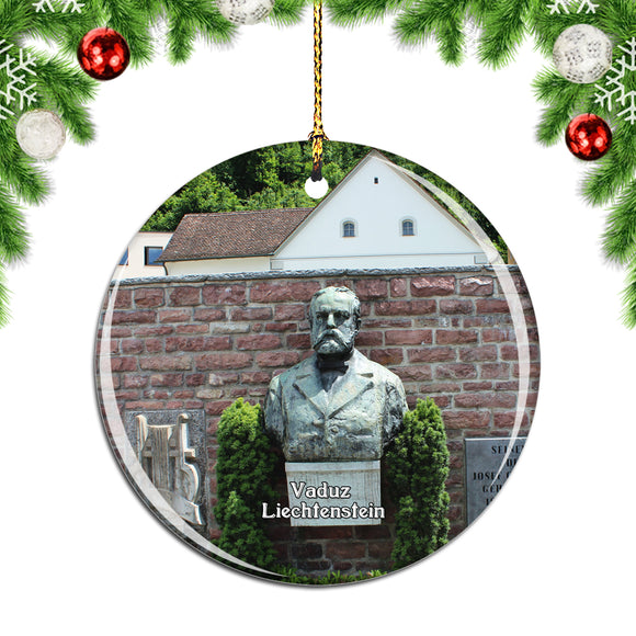 Liechtenstein Vaduz Monument Christmas Ornament