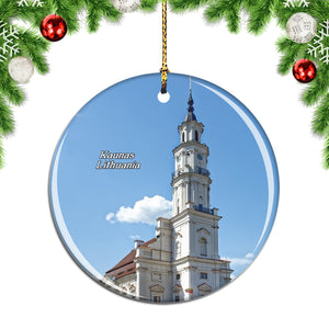 Lithuania Kaunas Town Hall Christmas Ornament