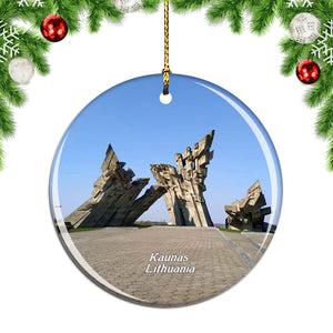 Lithuania Ninth Fort Kaunas Christmas Ornament