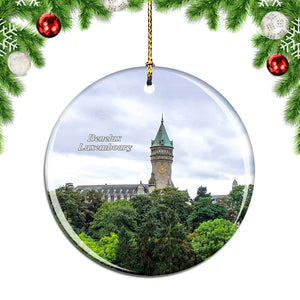 Luxembourg Benelux Castle Christmas Ornament