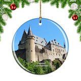 Luxembourg Vianden Castle Christmas Ornament