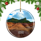 Mauritius Chamarel 7 Coloured Earth Christmas Ornament