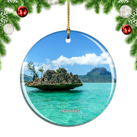 Mauritius Island Christmas Ornament