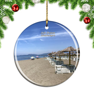 Montenegro Beach Ada Bojana Christmas Ornament