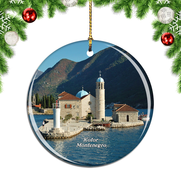 Montenegro Island Perast Kotor Christmas Ornament