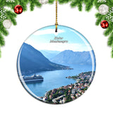 Montenegro Kotor Yacht Christmas Ornament