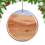 Morocco Desert Sand Dunes Morocco Camel Christmas Ornament