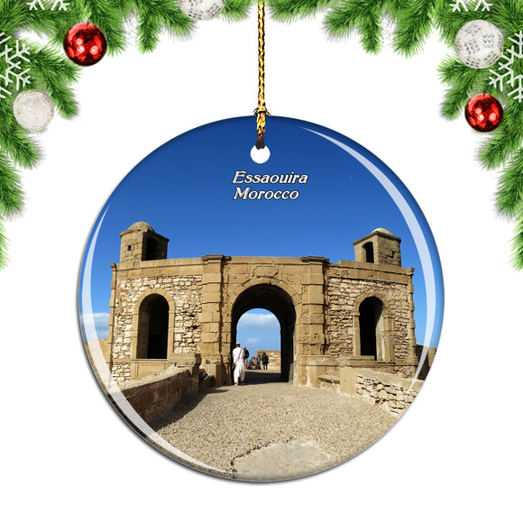 Morocco Essaouira Castle Christmas Ornament