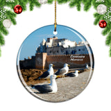 Morocco Essaouira Seagull Christmas Ornament