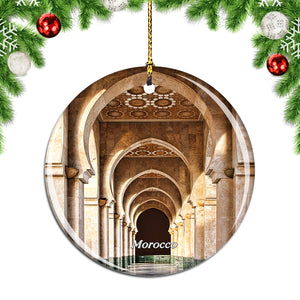 Morocco Mosque Gallery Christmas Ornament